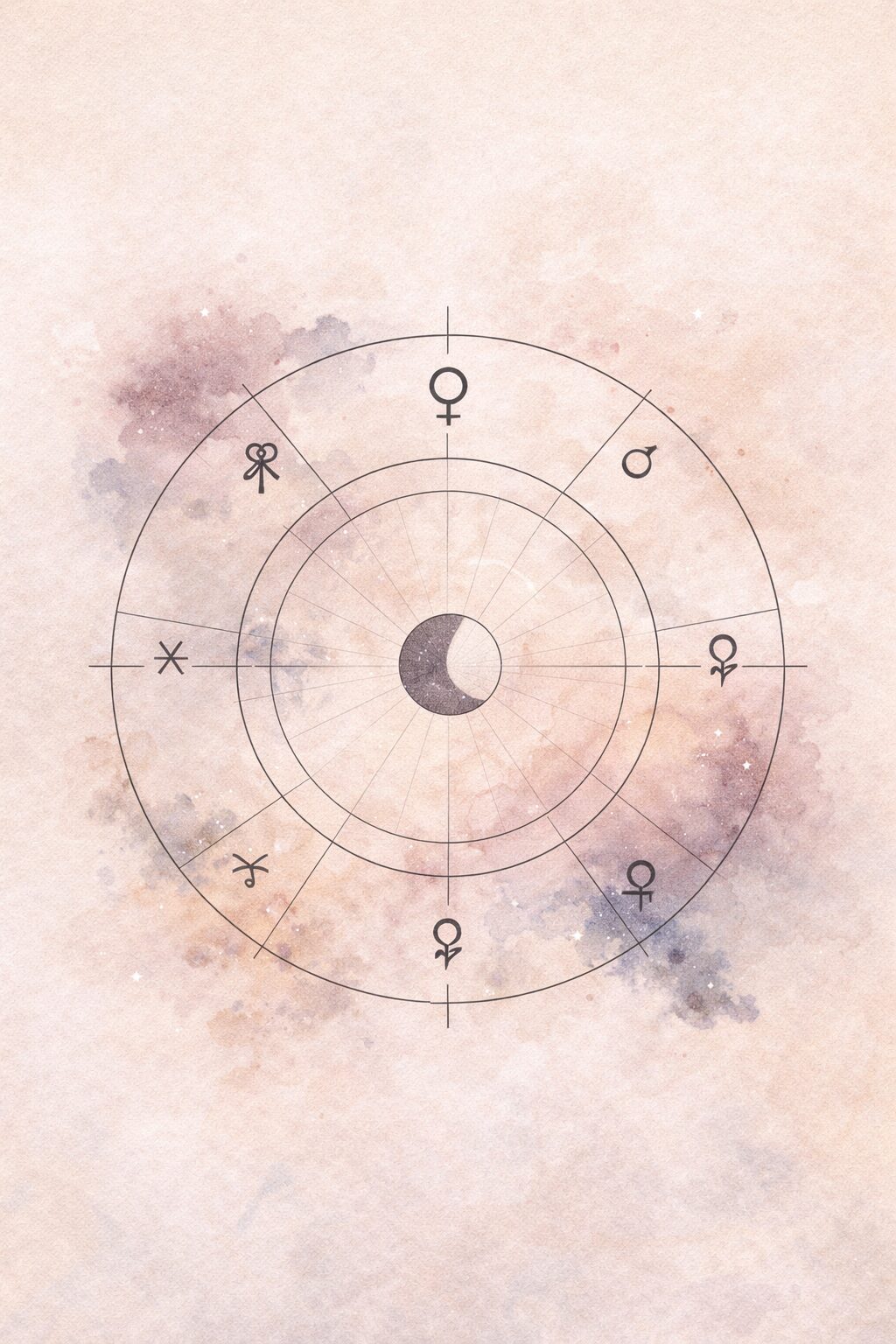 Mappa simbolica di astrologia vedica